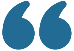 blue quote icon